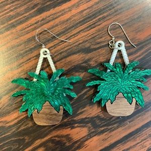 Palm tree earrings